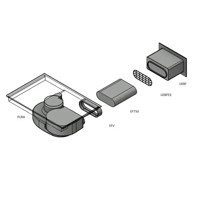 Rörpaket 1 BORA PURE flat