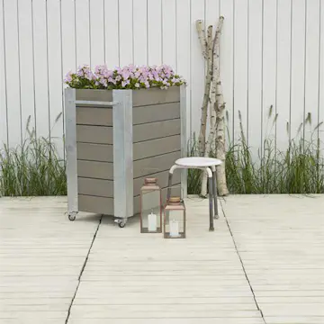 Blomlåda PLUS Cubic Gråbrun 87x50x95 cm