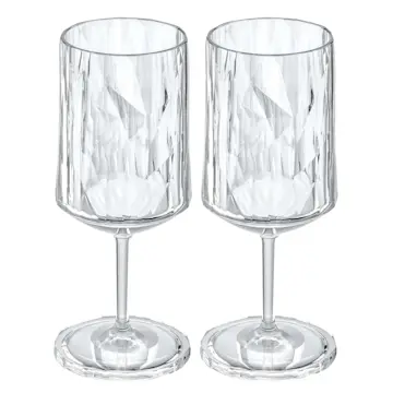 Vinglas Koziol Club No. 4 300 ml Crystal Clear 2-pack