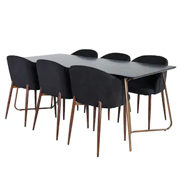 Matgrupp Venture Home Annika med 6 Archie Stolar