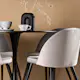 Matgrupp Venture Home Glade Ø 100 cm med 4 Velvet Stolar