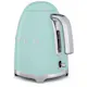 Vattenkokare Smeg Retro KLF03PGEU Pastellgrön i Rostfritt Stål