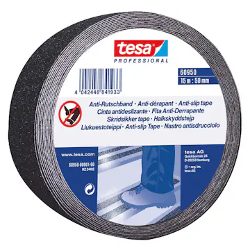Halkskyddstejp Tesa 50 mm 15 m Svart