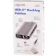 USB-C-Dockningsstation LogiLink 7-i-1 HDMI/VGA/RJ45/USB-C 100W PD