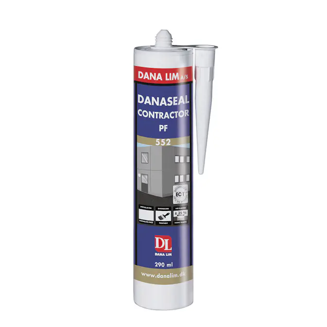 Fogmassa Danalim Danaseal Contrac 552 MS-Hybrid Polymer 290 ml Svart