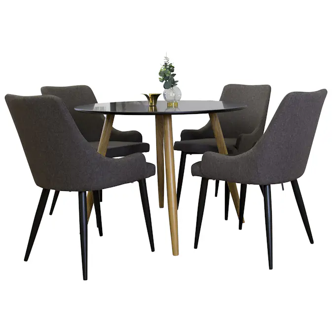 Matgrupp Venture Home Plake Ek med 4 Plake Stolar