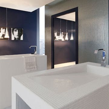 Mosaik Konradssons Appiani Vit 1,2x1,2 cm