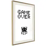 Poster Artgeist Affisch Game Over