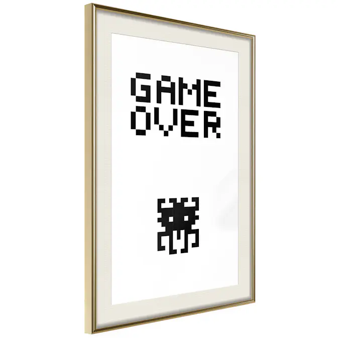 Poster Artgeist Affisch Game Over