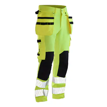 Hantverksbyxa Jobman Stretch Varsel Gul/Svart 2291