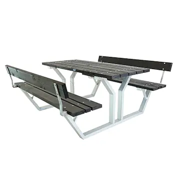 Bänkbord Eden Wood Nova med Rygg