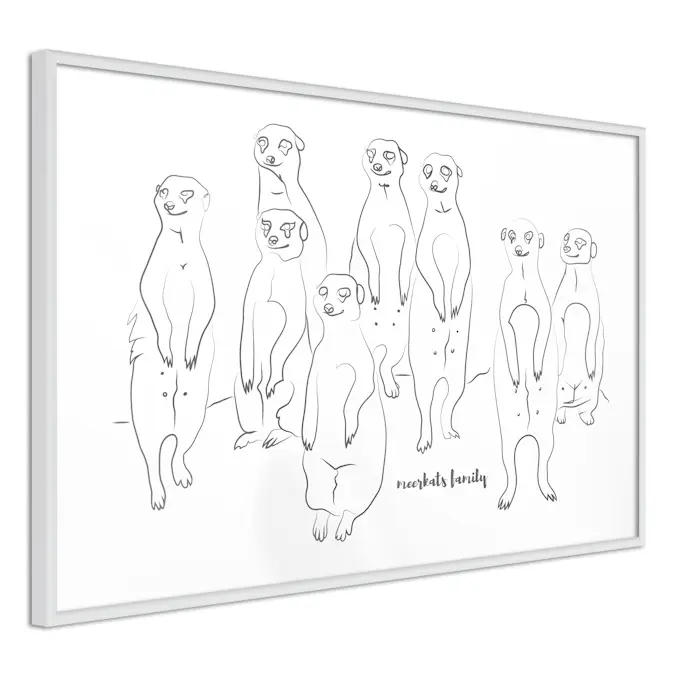 Poster Artgeist Affisch Meerkats Family