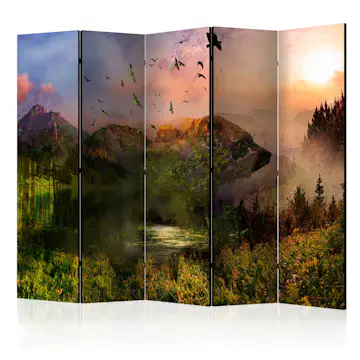 Rumsavdelare Skärmvägg Arkiio Bear in the Mountain II 225x172 cm