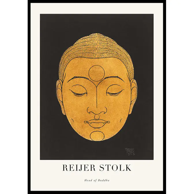 Poster Gallerix Head Of Buddha By Reijer Stolk