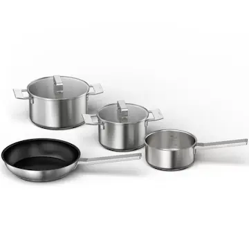 Kökkärl Bosch HEZ9SE040 Set 4 st Rostfria Kastruller & Stekpannor