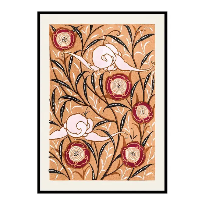 Poster Gallerix Flower Pattern No.3 by E. A. Seguy