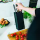 Knivblock Fiskars Edge 5 Knivar – Högkvalitativt Set i Tåligt Rostfritt Stål