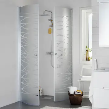 Duschhörn Hafa Igloo Round Stripe Silver