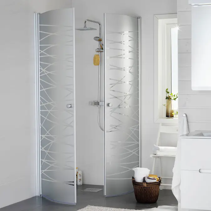 Duschhörn Hafa Igloo Round Stripe Silver