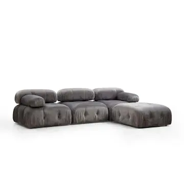 Soffa In Living Bengul 3-sits med Divan/Fotpall