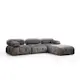 Soffa In Living Bengul 3-sits med Divan/Fotpall