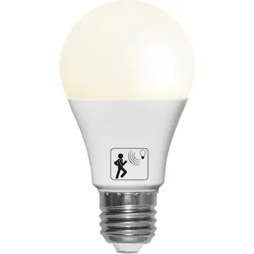 LED-lampa Star Trading E27 A60 Motion Twilight Sensor Opal 4,8W
