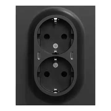 Vägguttag Elko One USB 2-vägs Jordad Skruvanslutning