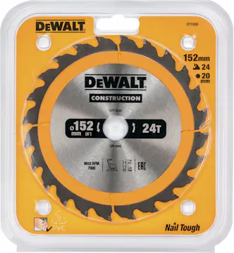 Cirkelsågklinga DeWalt DT1930 152X20 mm 24T