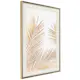 Poster Artgeist Affisch Golden Palm Leaves