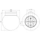 Vägg-/Taklampa Ifö Electric Classic Glob 300 Opal IP44 E27