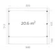 Carport Palmako Karl 20,6 m2