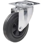 Containerhjul Millers Svart 125 mm