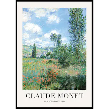 Poster Gallerix View Of Vetheuil 1880 By Claude Monet
