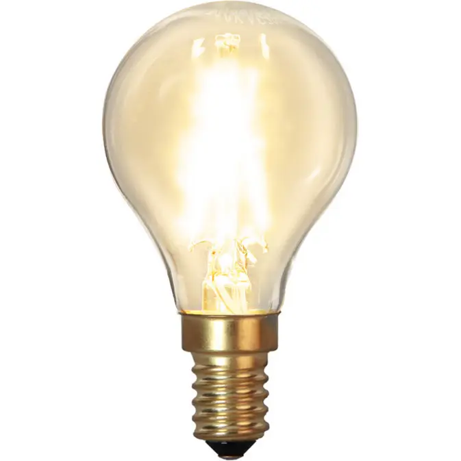LED-lampa Star Trading Filament E14 P45 Soft Glow 1,5W