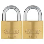 Hänglås Abus 55/40 2 st Ll Mässing