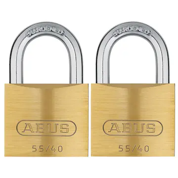 Hänglås Abus 55/40 2 st Ll Mässing