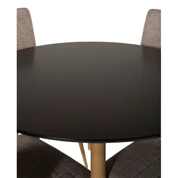 Matgrupp Venture Home Plaza Ø100 cm med 4st Windu Matstolar