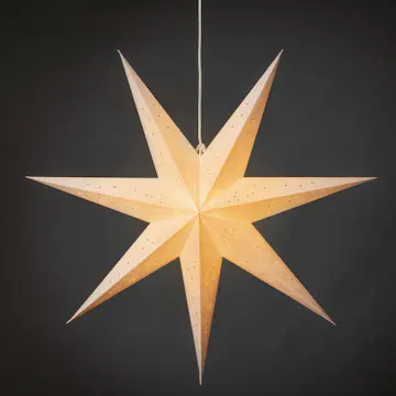 Adventsstjärna Gnosjö Konstsmide Vit Mönster 78 cm