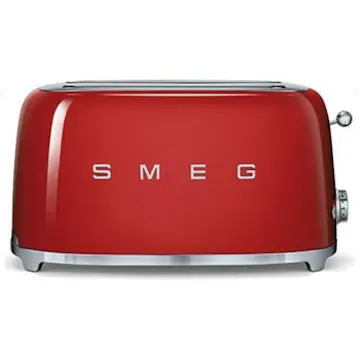 Brödrost Smeg Retro TSF02RDEU Röd med Extra Breda Fack