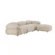 3-sitssoffa Venture Home Mika 4 st Moduler Beige Divan