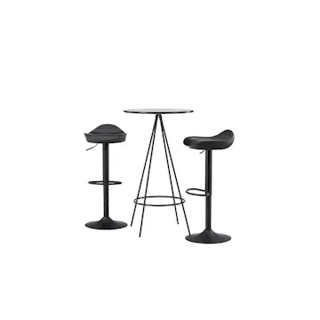 Matgrupp Venture Home Bistro Ø60 cm med 2 st Adesto stolar