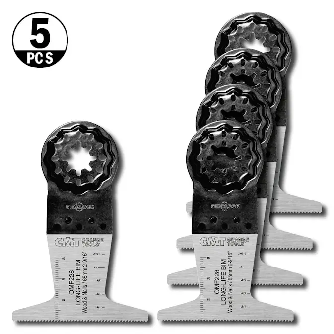 Starlock CMT Orange Tools 65x50mm BIM Trä/metall 5 st