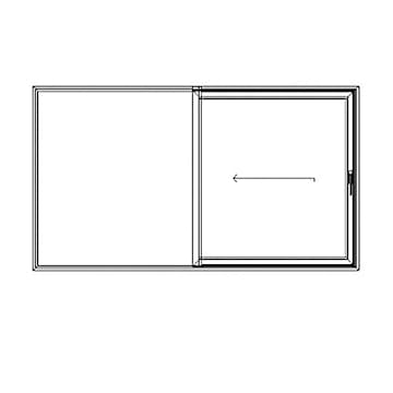 Kombiparti Novoroom Extreme 2-glas 1 Skjutbar & 1 Fast