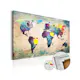 Anslagstavla Arkiio Colorful World Map