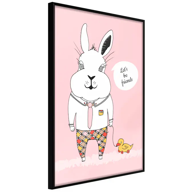 Poster Artgeist Affisch Rabbit's Friend