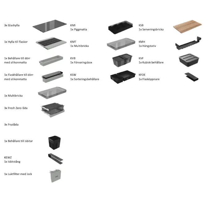 Tillbehörspaket För Kombiskåp Kyl/Frys BORA Cool Best