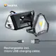 Arbetsbelysning Varta Work Flex Stadium Light Uppladdningsbar IP54