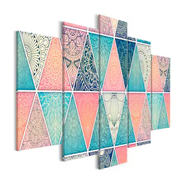 Tavla Arkiio Oriental Triangles Wide 5 delar