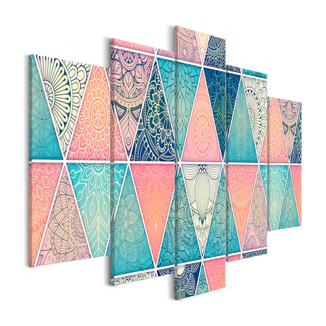Tavla Arkiio Oriental Triangles Wide 5 delar