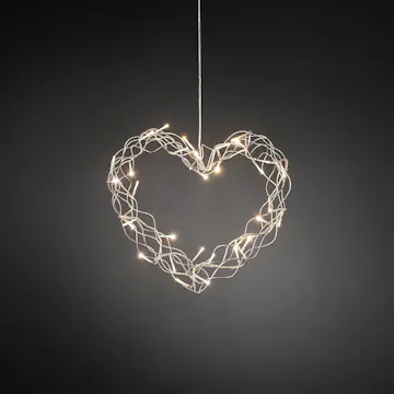 Krans Gnosjö Konstsmide Hjärta 32L LED